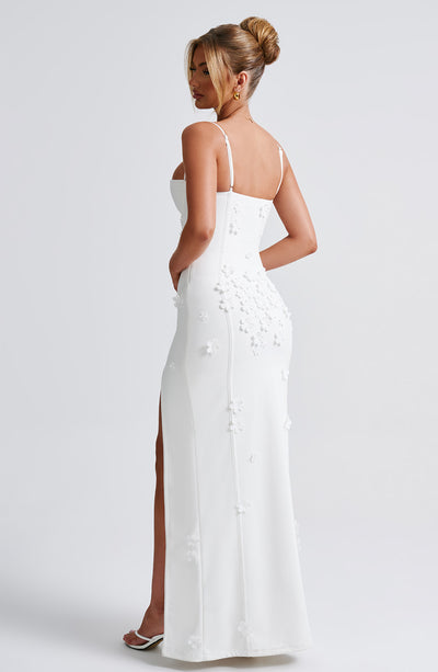 Shop Formal Dress - Dalary Maxi Dress - Ivory Lined secondary image