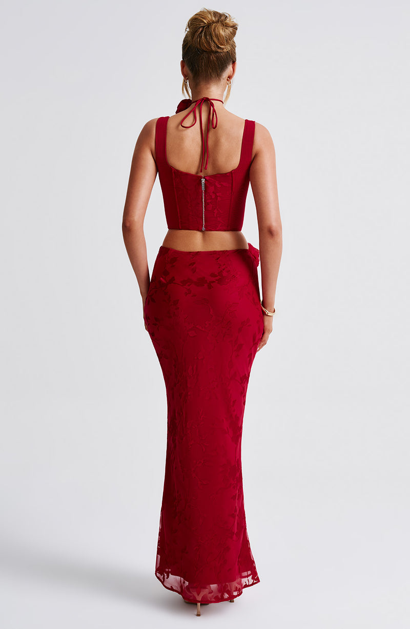 Elizabeth Maxi Skirt - Red