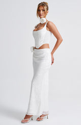 Elizabeth Maxi Skirt - Ivory