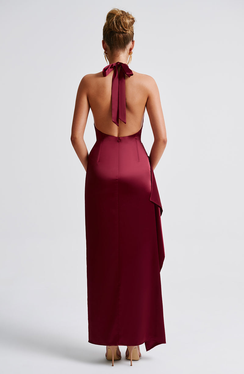 Colette Maxi Dress - Burgundy