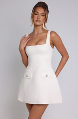 Bessie Mini Dress - Ivory