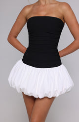 Gemma Mini Dress - Black/White