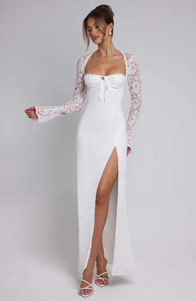 Shop Formal Dress - Aria Maxi Dress - Ivory fifth image