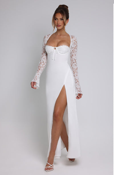 Shop Formal Dress - Aria Maxi Dress - Ivory third image