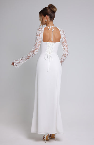 Shop Formal Dress - Aria Maxi Dress - Ivory fourth image