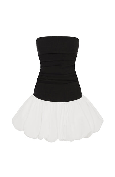 Gemma Mini Dress - Black/White