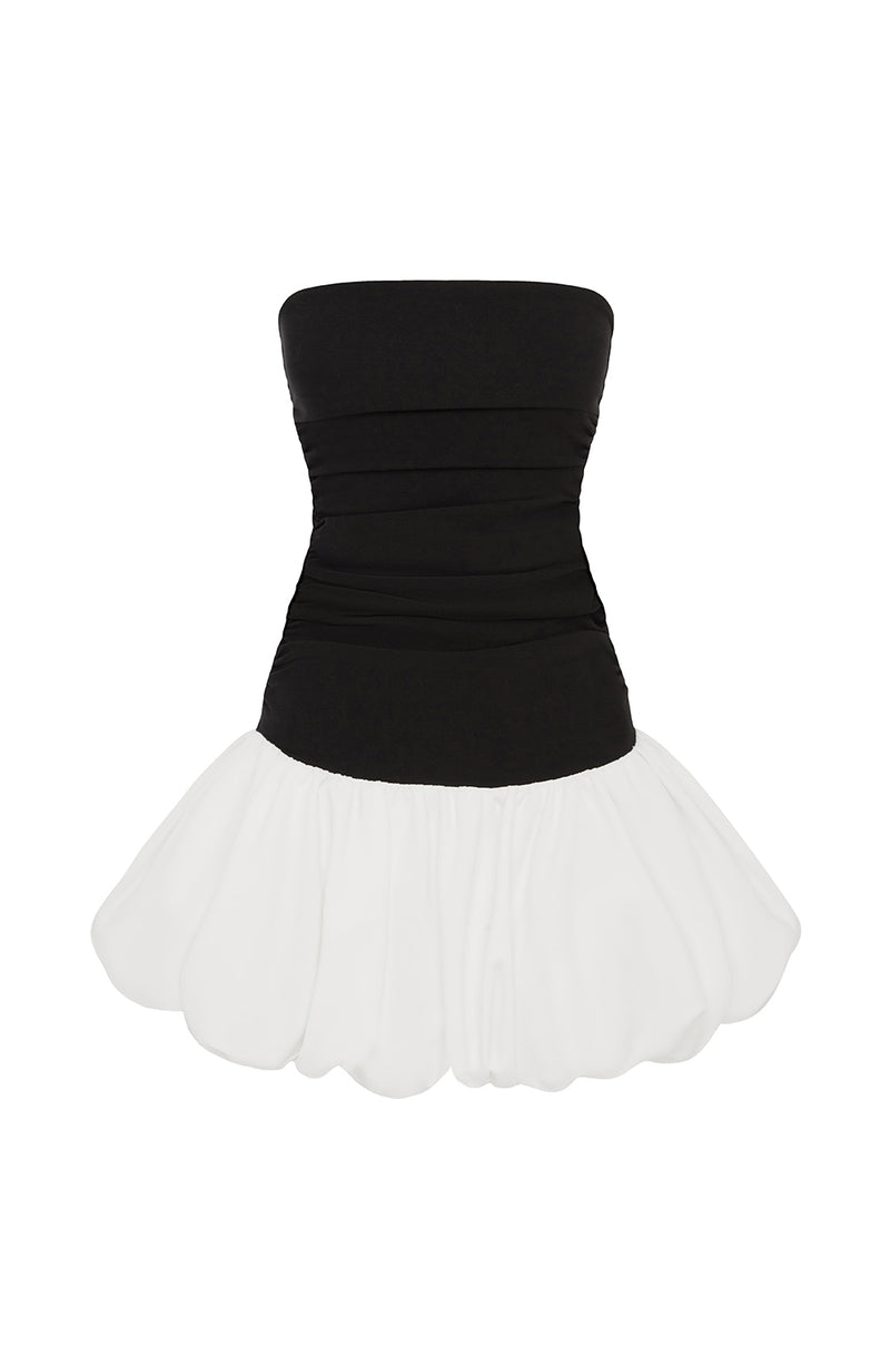 Gemma Mini Dress - Black/White