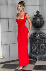 Helena Maxi Dress - Red