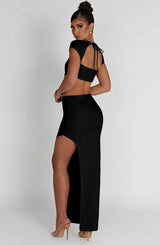 Adorn Maxi Skirt - Black Skirt Babyboo Fashion Premium Exclusive Design