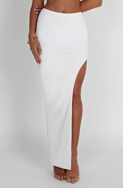 Adorn Maxi Skirt - Ivory Skirt Babyboo Fashion Premium Exclusive Design