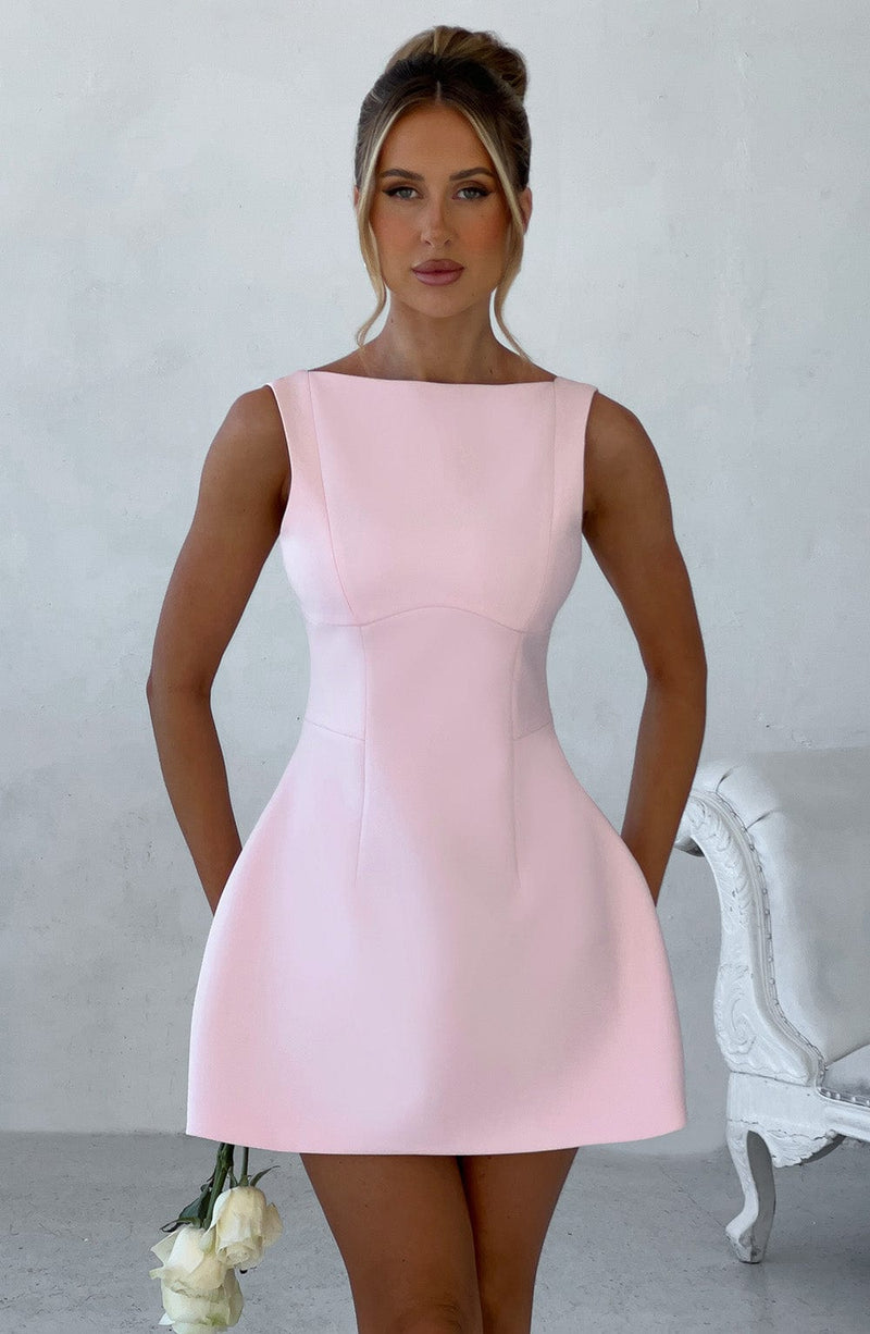 Alana Mini Dress - Blush Dress Babyboo Fashion Premium Exclusive Design