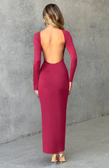 Aleena Maxi Dress - Cherry Dress Babyboo Fashion Premium Exclusive Design