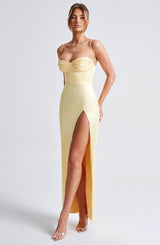 Alora Maxi Dress - Lemon Dress Babyboo Fashion Premium Exclusive Design