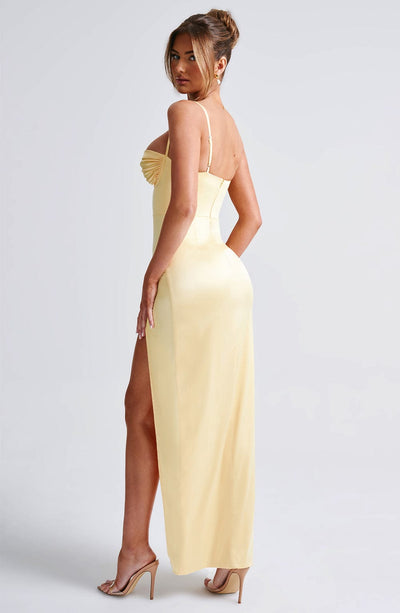 Alora Maxi Dress - Lemon Dress Babyboo Fashion Premium Exclusive Design