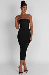 Amore Midi Dress - Black Dress Babyboo Fashion Premium Exclusive Design