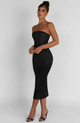 Amore Midi Dress - Black Dress Babyboo Fashion Premium Exclusive Design