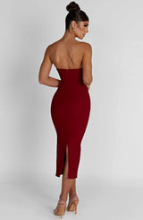 Amore Midi Dress - Red Dress Babyboo Fashion Premium Exclusive Design