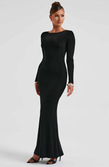 Anastassia Maxi Dress - Black Dress Babyboo Fashion Premium Exclusive Design