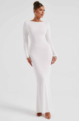 Anastassia Maxi Dress - Ivory Dress Babyboo Fashion Premium Exclusive Design