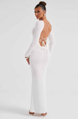 Anastassia Maxi Dress - Ivory Dress Babyboo Fashion Premium Exclusive Design