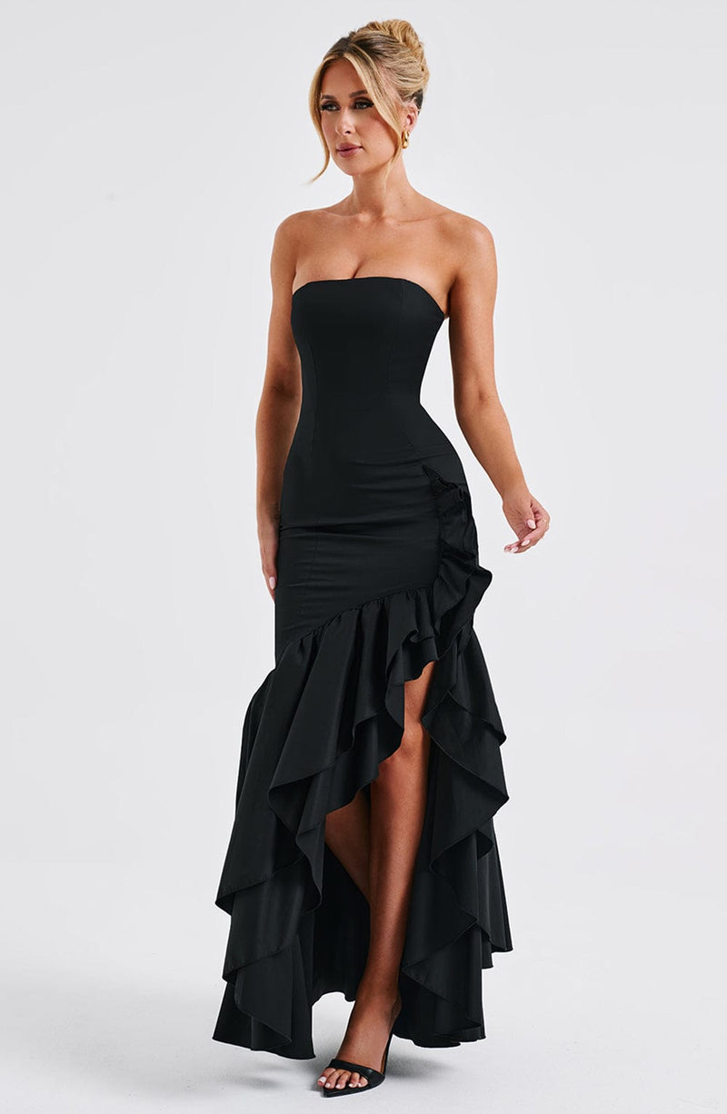 Angelina Maxi Dress - Black Dress Babyboo Fashion Premium Exclusive Design