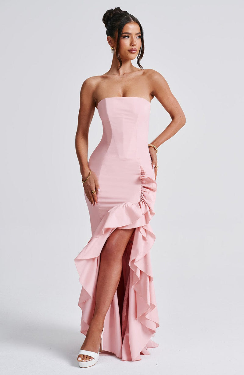 Angelina Maxi Dress - Blush Dress Babyboo Fashion Premium Exclusive Design