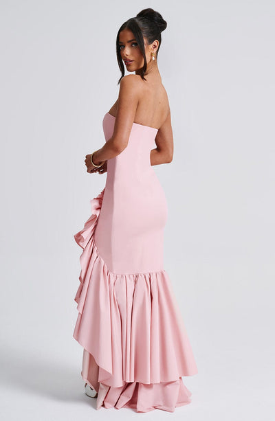 Shop Formal Dress - Angelina Maxi Dress - Blush fifth image