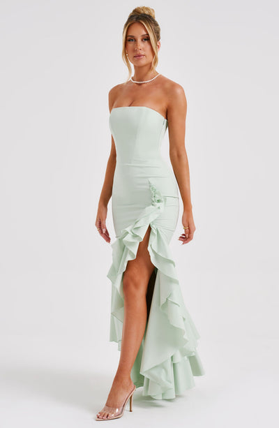 Angelina Maxi Dress - Sage Dress Babyboo Fashion Premium Exclusive Design