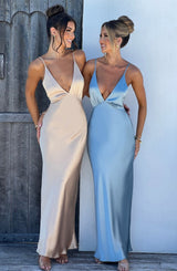 Anja Maxi Dress - Champagne Dress Babyboo Fashion Premium Exclusive Design