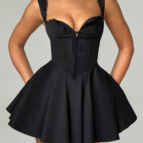 Antonella Mini Dress - Black