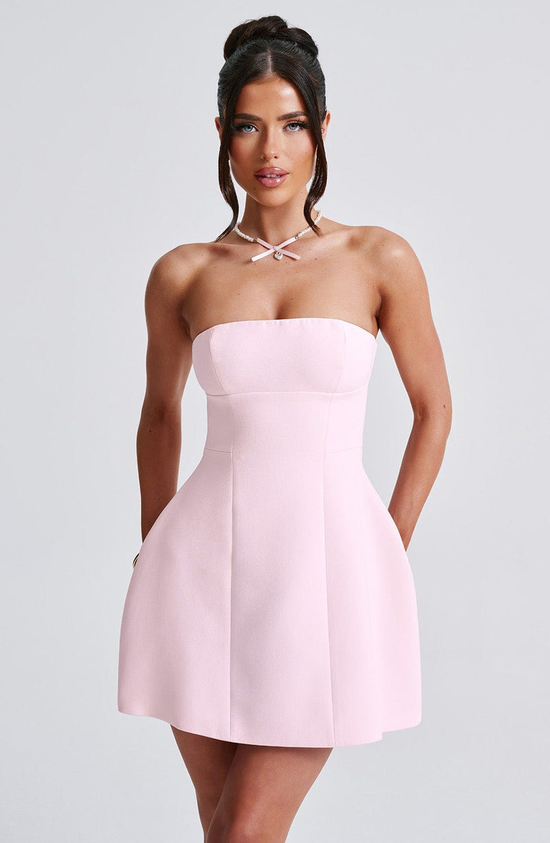 Asha Mini Dress - Blush Dress Babyboo Fashion Premium Exclusive Design