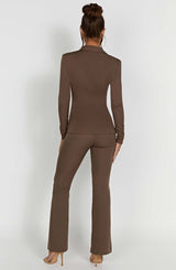 Aspen Pant - Mocha Pants Babyboo Fashion Premium Exclusive Design