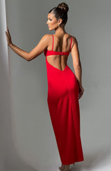 Asteria Maxi Dress - Red Dress Babyboo Fashion Premium Exclusive Design