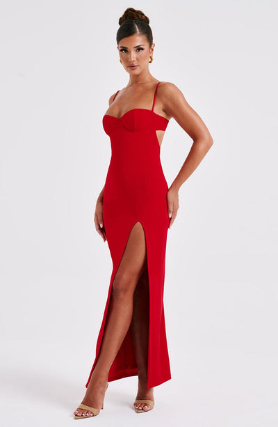 Shop Formal Dress - Asteria Maxi Dress - Red secondary image