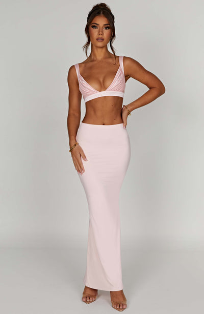 Astrid Maxi Skirt - Blush Skirt Babyboo Fashion Premium Exclusive Design