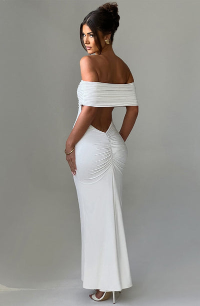 Shop Formal Dress - Belinda Maxi Dress - Ivory third image