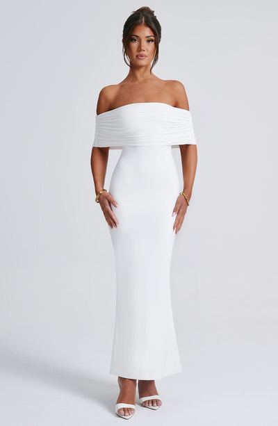 Shop Formal Dress - Belinda Maxi Dress - Ivory sixth image