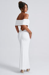 Belinda Maxi Dress - Ivory Dress Babyboo Fashion Premium Exclusive Design