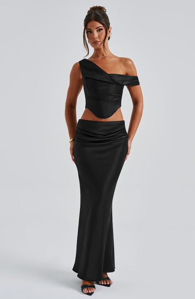 Bernadette Maxi Skirt - Black Skirt XS Babyboo Fashion Premium Exclusive Design