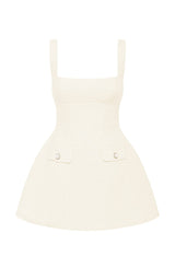 Bessie Mini Dress - Ivory Dress Babyboo Fashion Premium Exclusive Design