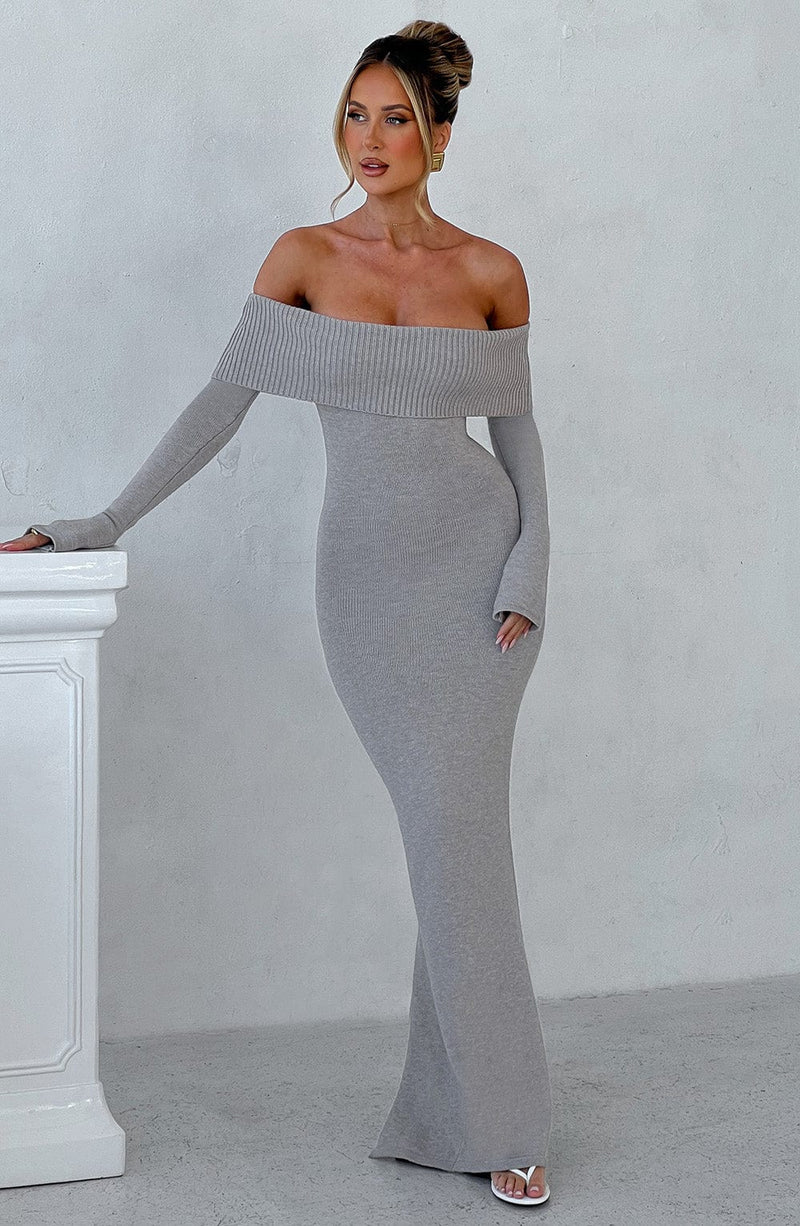 Light grey maxi dresses hotsell