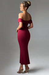 Bex Midi Dress - Burgundy Dress Babyboo Fashion Premium Exclusive Design