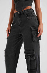 Brooklyn Cargo Pant - Black Pants Babyboo Fashion Premium Exclusive Design