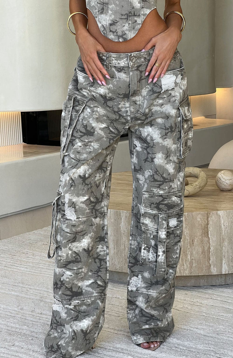 Brooklyn Cargo Pant - Camo Print Pants Babyboo Fashion Premium Exclusive Design