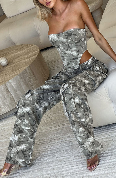 Brooklyn Cargo Pant - Camo Print Pants Babyboo Fashion Premium Exclusive Design