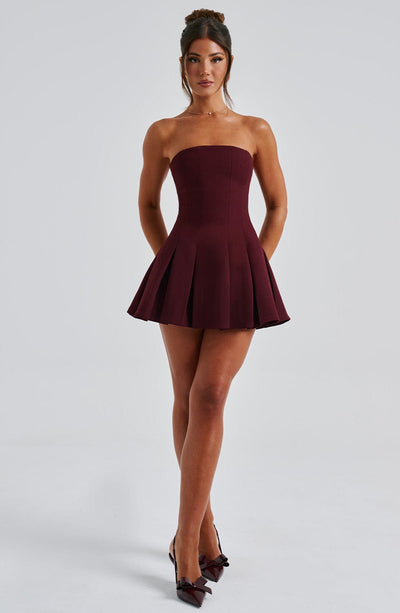 Bryony Mini Dress - Cherry Lacquer Dress Babyboo Fashion Premium Exclusive Design