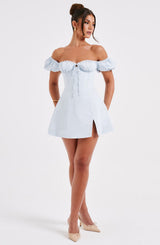 Caitlyn Mini Dress - Blue Dress Babyboo Fashion Premium Exclusive Design