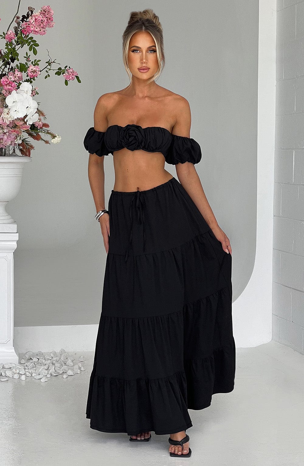 Carmen Maxi Skirt - Black – BABYBOO