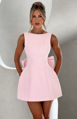 Carrie Mini Dress - Blush Dress XS Babyboo Fashion Premium Exclusive Design