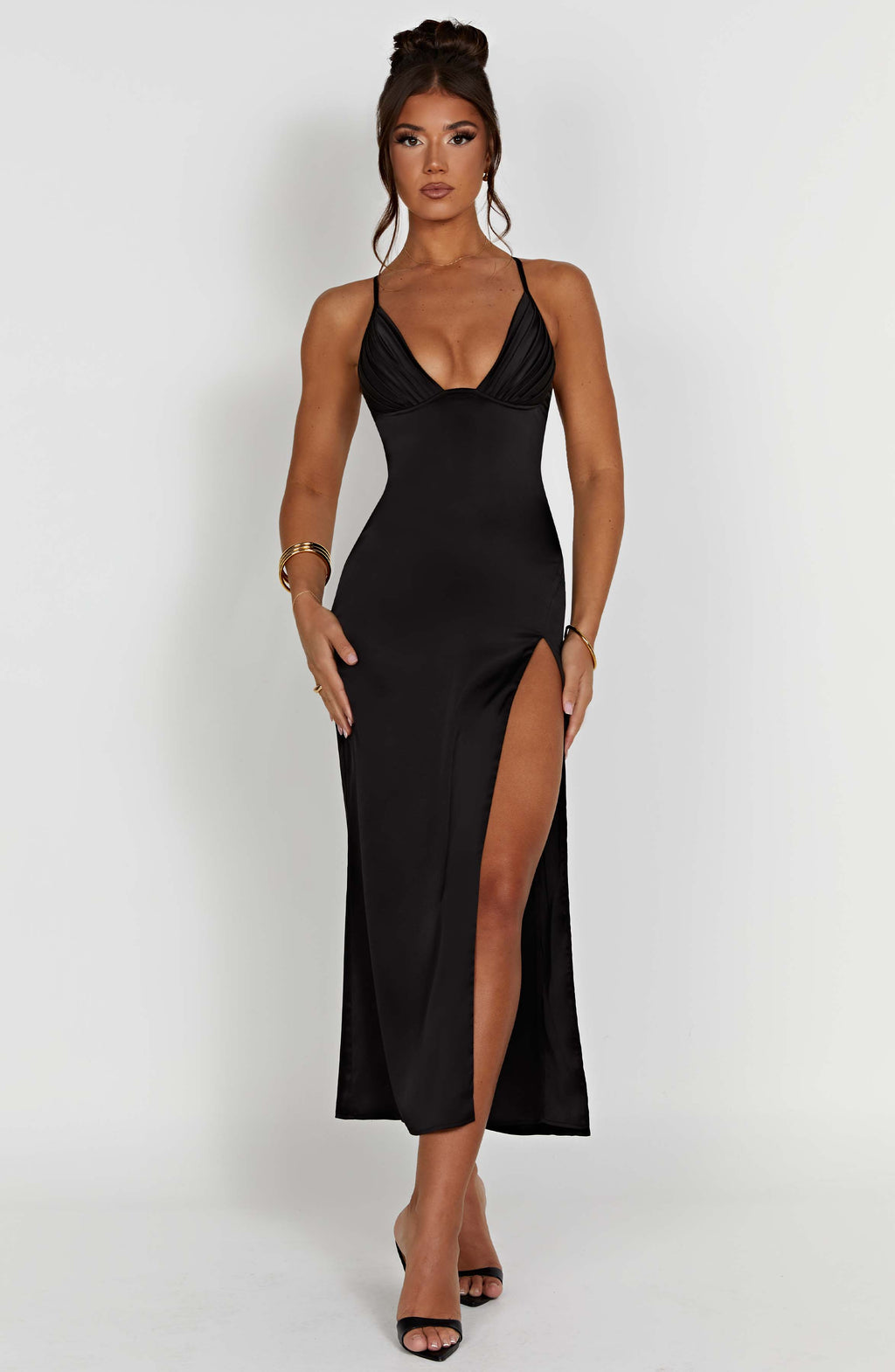 Cece Midi Dress - Black – BABYBOO